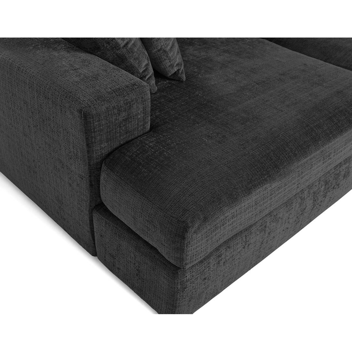 Canapé fixe 4 places - COLLINS gris, BEST MOBILIER