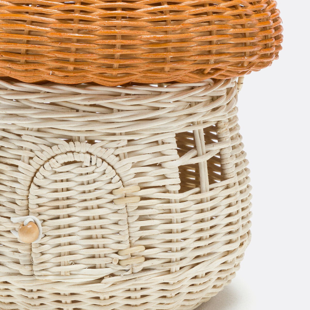 Panier forme champignon en rotin, Champino naturel, LA REDOUTE INTERIEURS