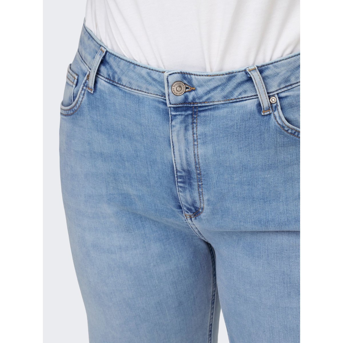 Jean À Jambe Large light blue denim, ONLY CARMAKOMA