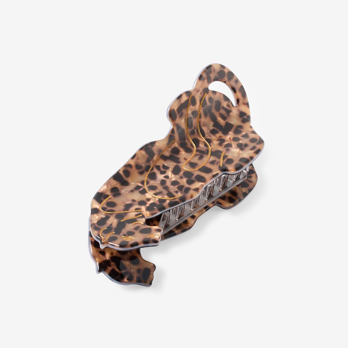 Pince à cheveux guepard marron, BALABOOSTE