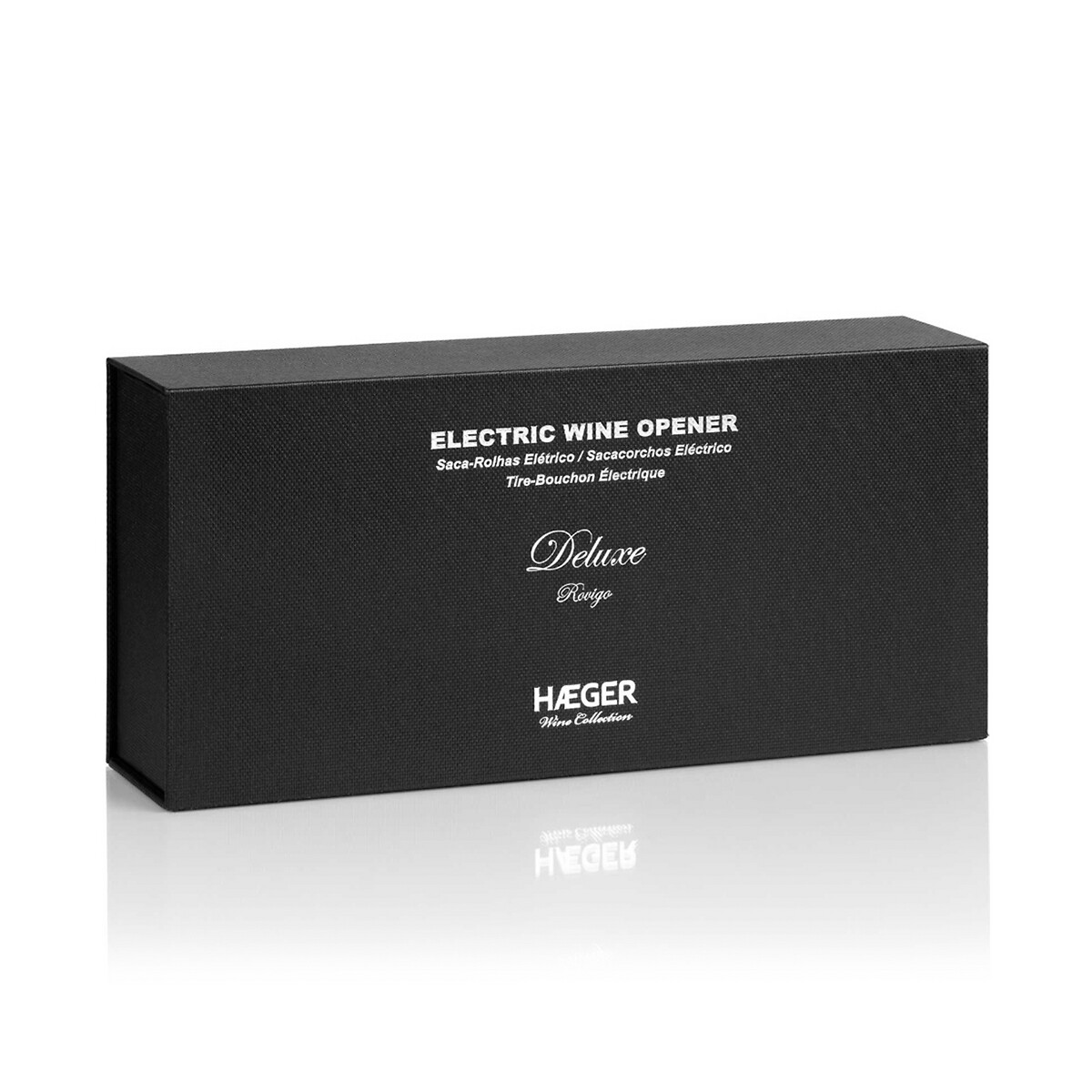 Saca-rolhas elétrico HAEGER ROVIGO, funcionamento com pilhas, da HAEGER preto , HAEGER