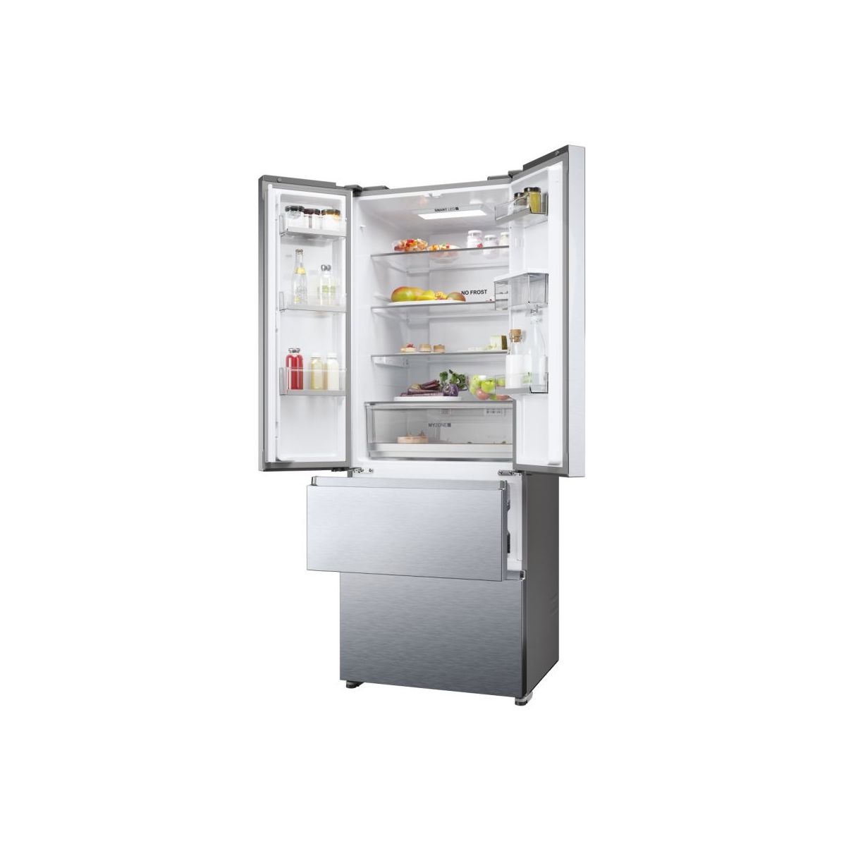 Réfrigérateur multi portes HFR5719EWMG silver, HAIER