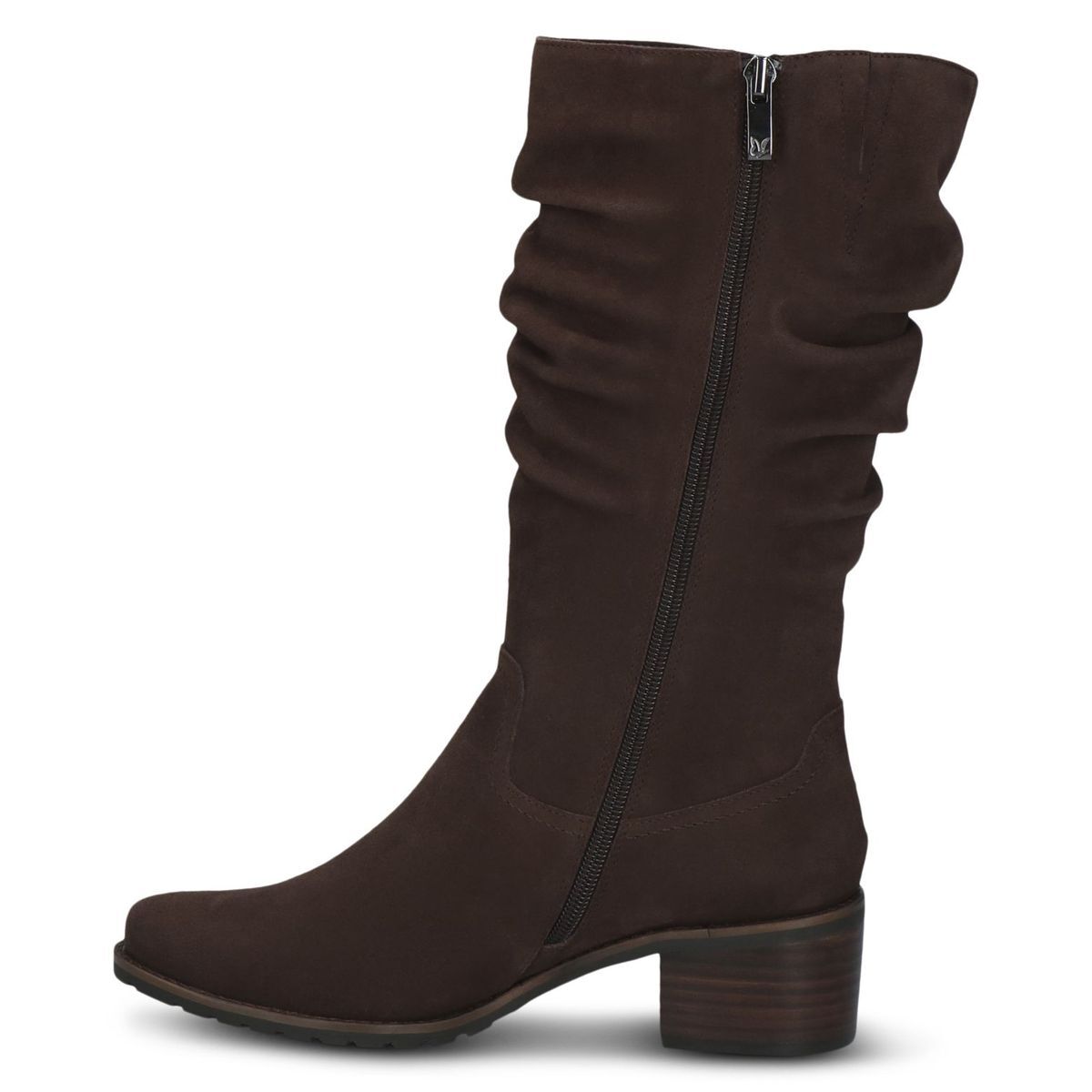 Bottine en cuir marron acajou, CAPRICE