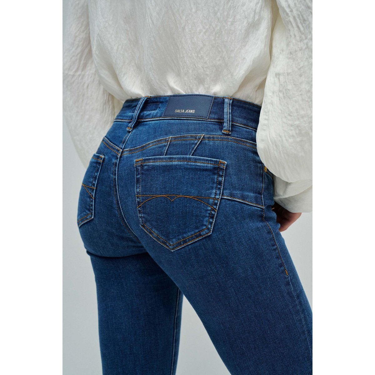 JEAN WONDER PUSH UP SKINNY bleu, SALSA JEANS