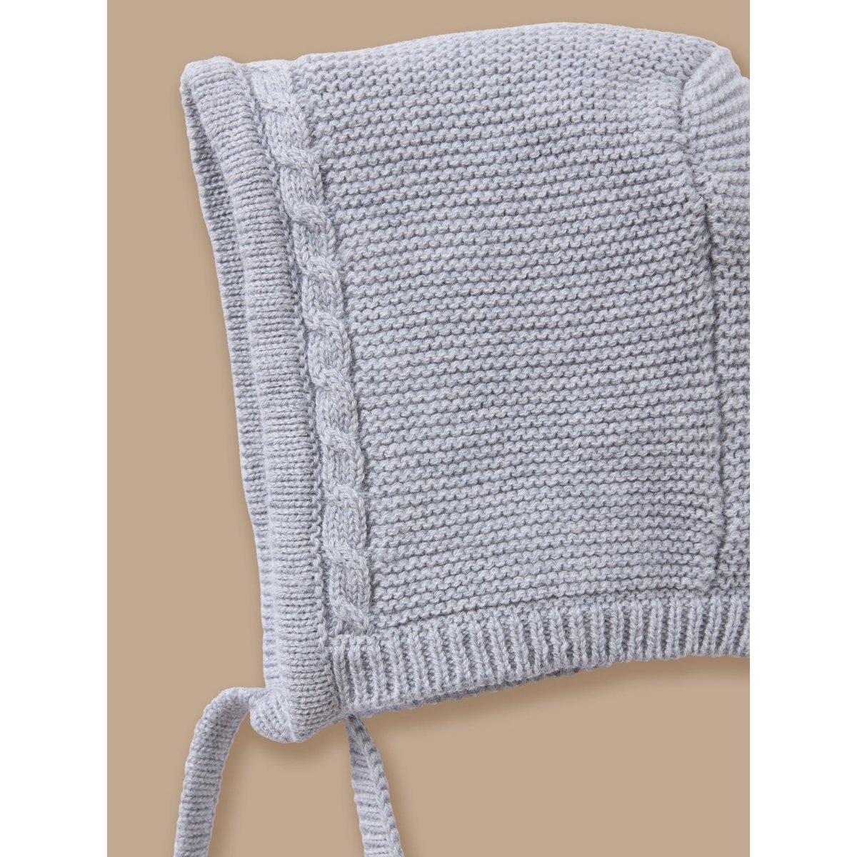 Béguin laine et coton gris chine clair, CYRILLUS