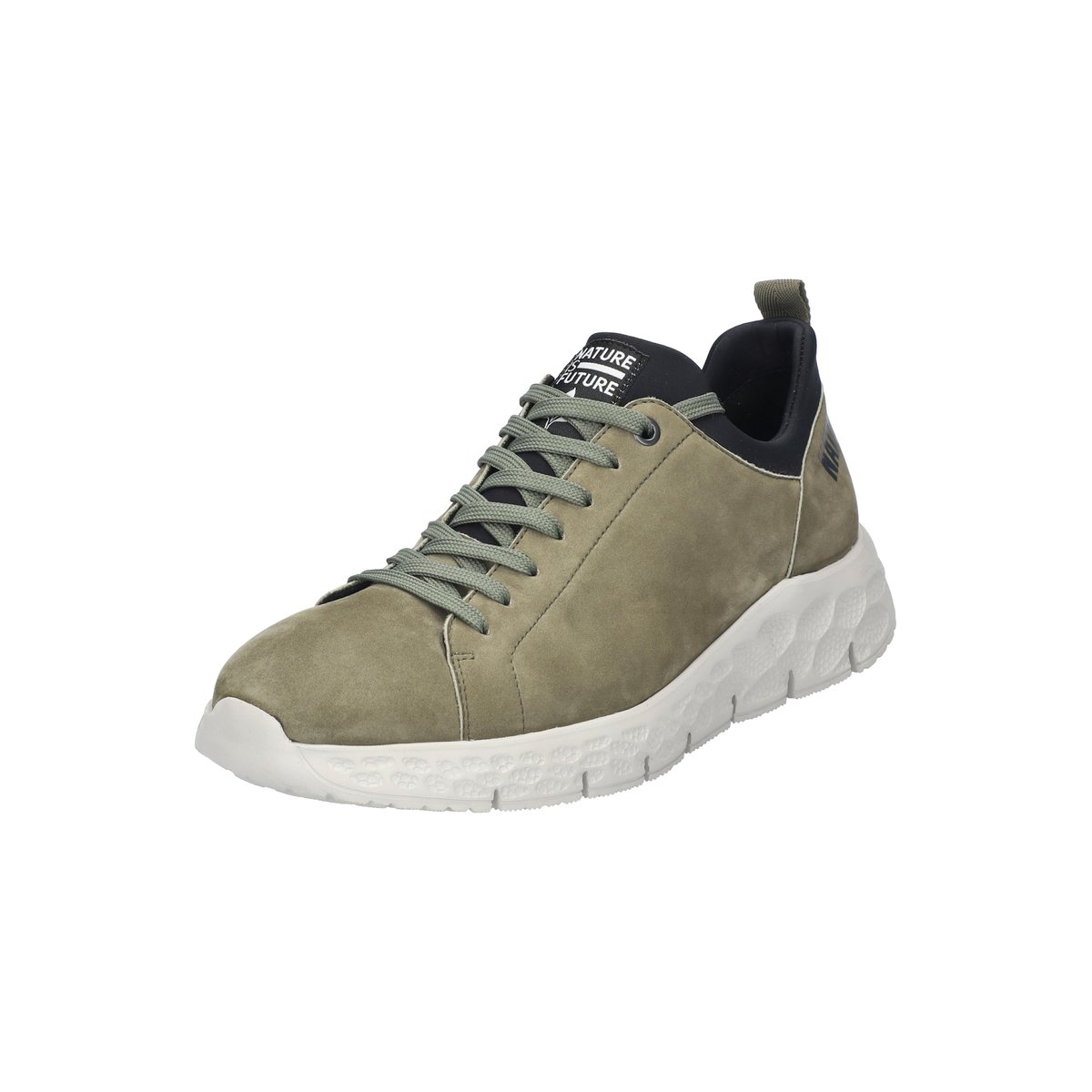 Baskets en cuir / textile OGAR kaki 5141, MEPHISTO
