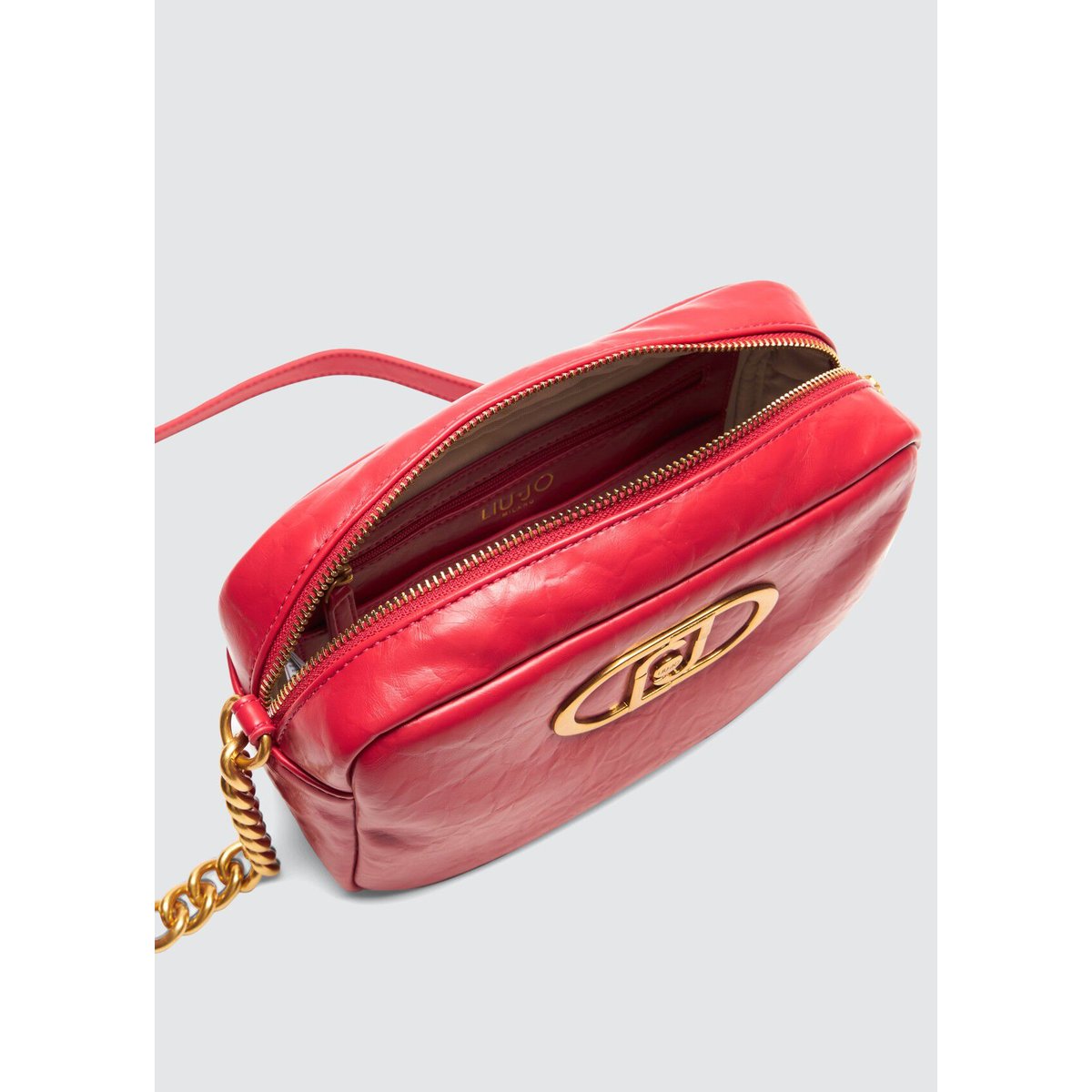 Sac à bandoulière format moyen LaPuffy rouge, LIU JO