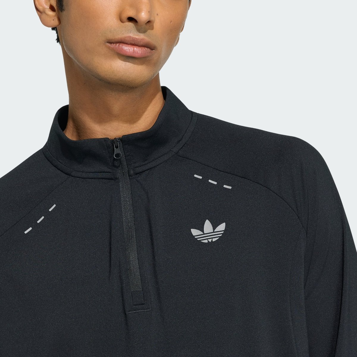 Maillot Zip 1/4 Trèfle Tech Essentials Maillot Zip 1/4 Trèfle Tech Essentials black, adidas Originals