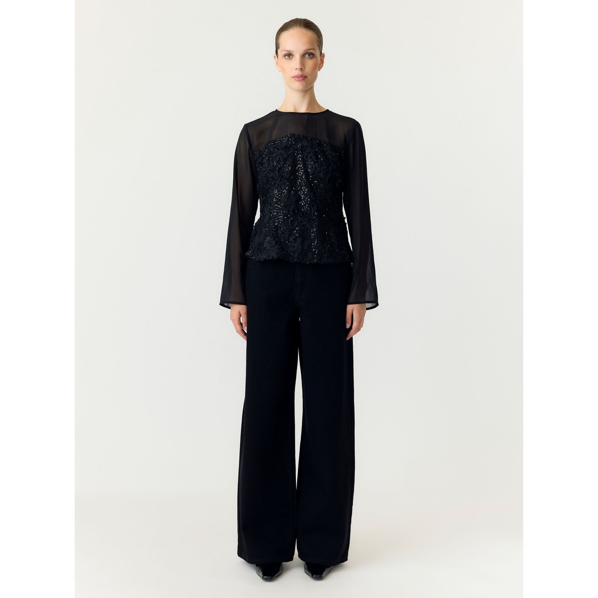 Top noir - black1, YAS