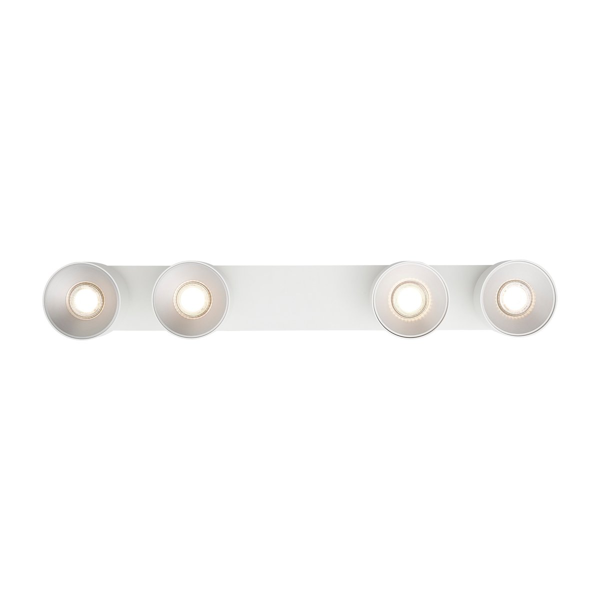Plafonnier 4-spots éclairage directionnel en métal, PITCHER blanc, NORDLUX