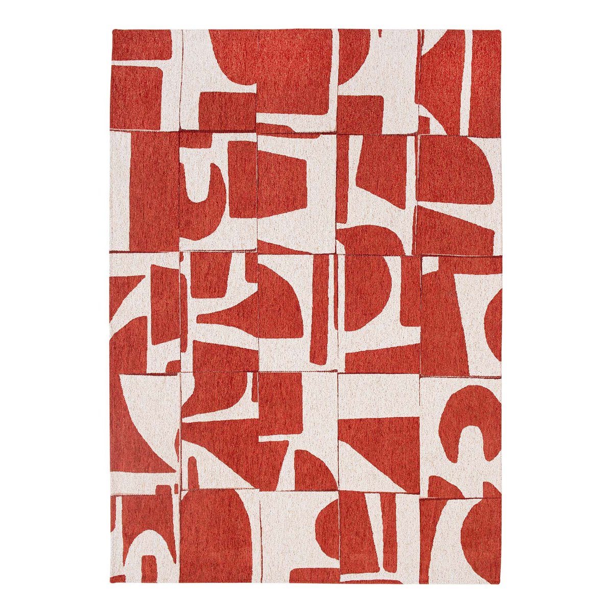 Tapis intérieur/extérieur tissé plat STALE rouge, NOVATREND