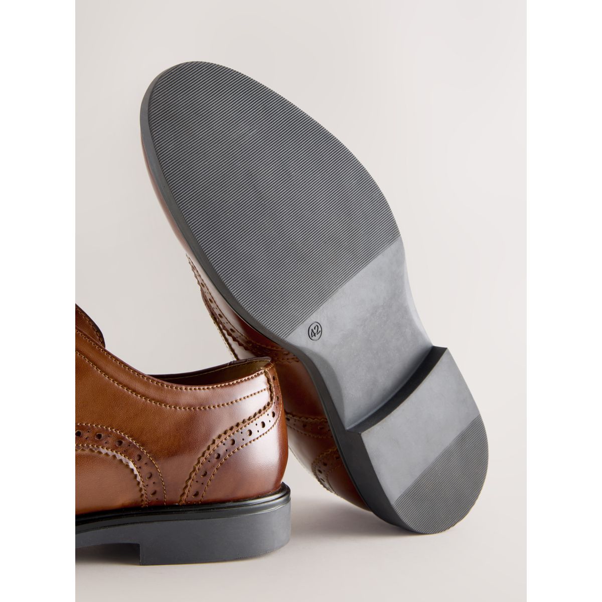Chaussures richelieu marron fauve, NEXT