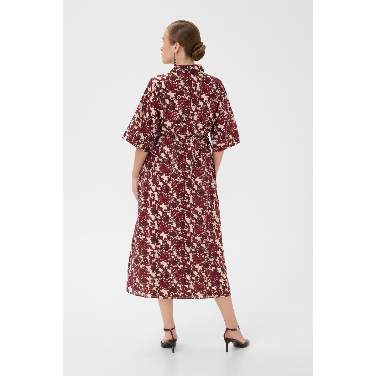 Robe rouge red floral, CULTURE