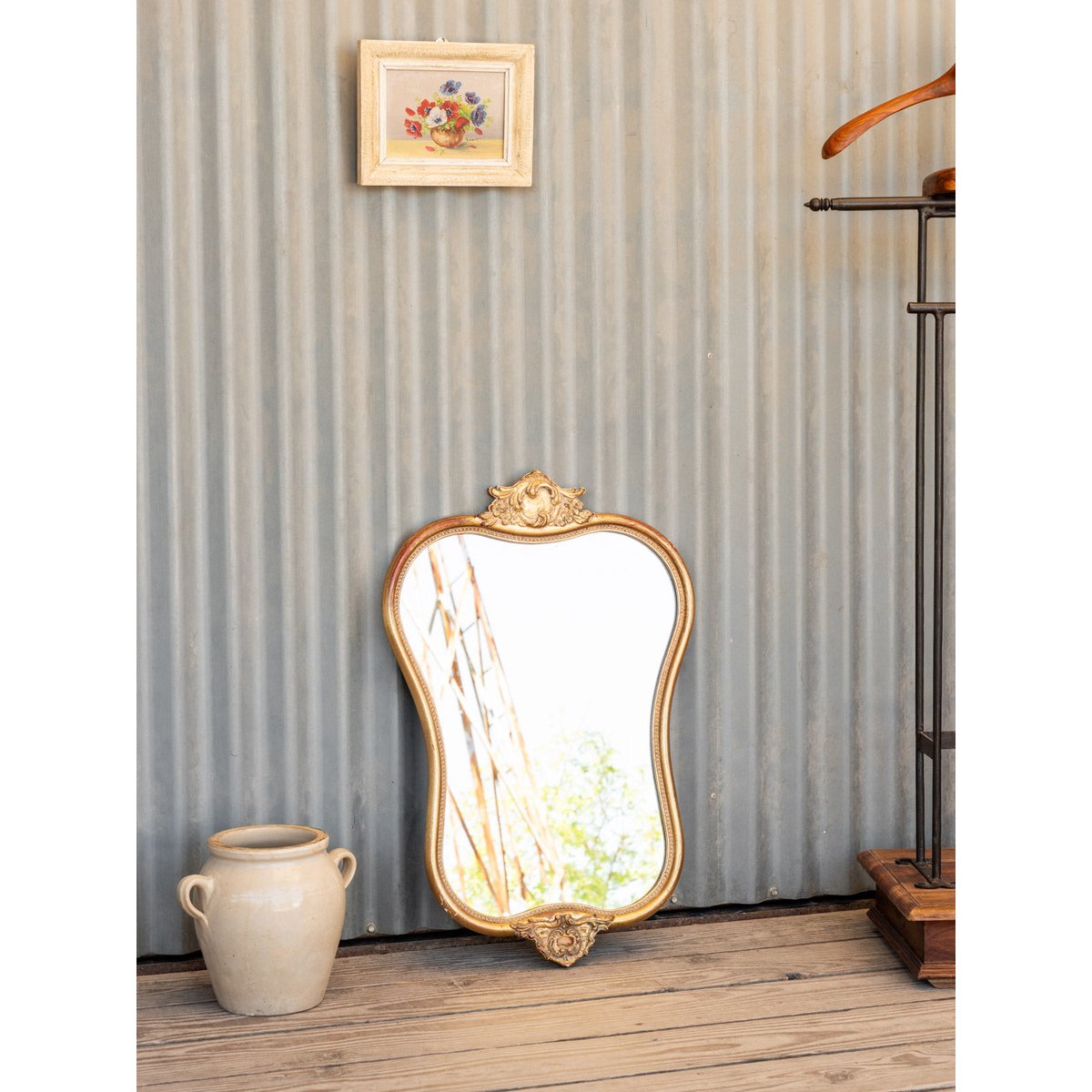 Miroir doré Georges N°1325 - Bon état doré, DEBONGOUT
