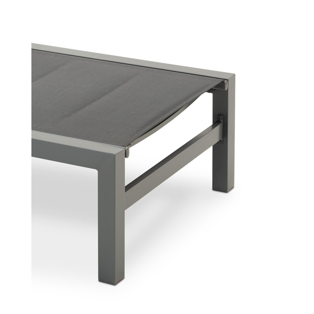 Set 2 transats et table, TOKYO gris foncé, DEFORA HOME