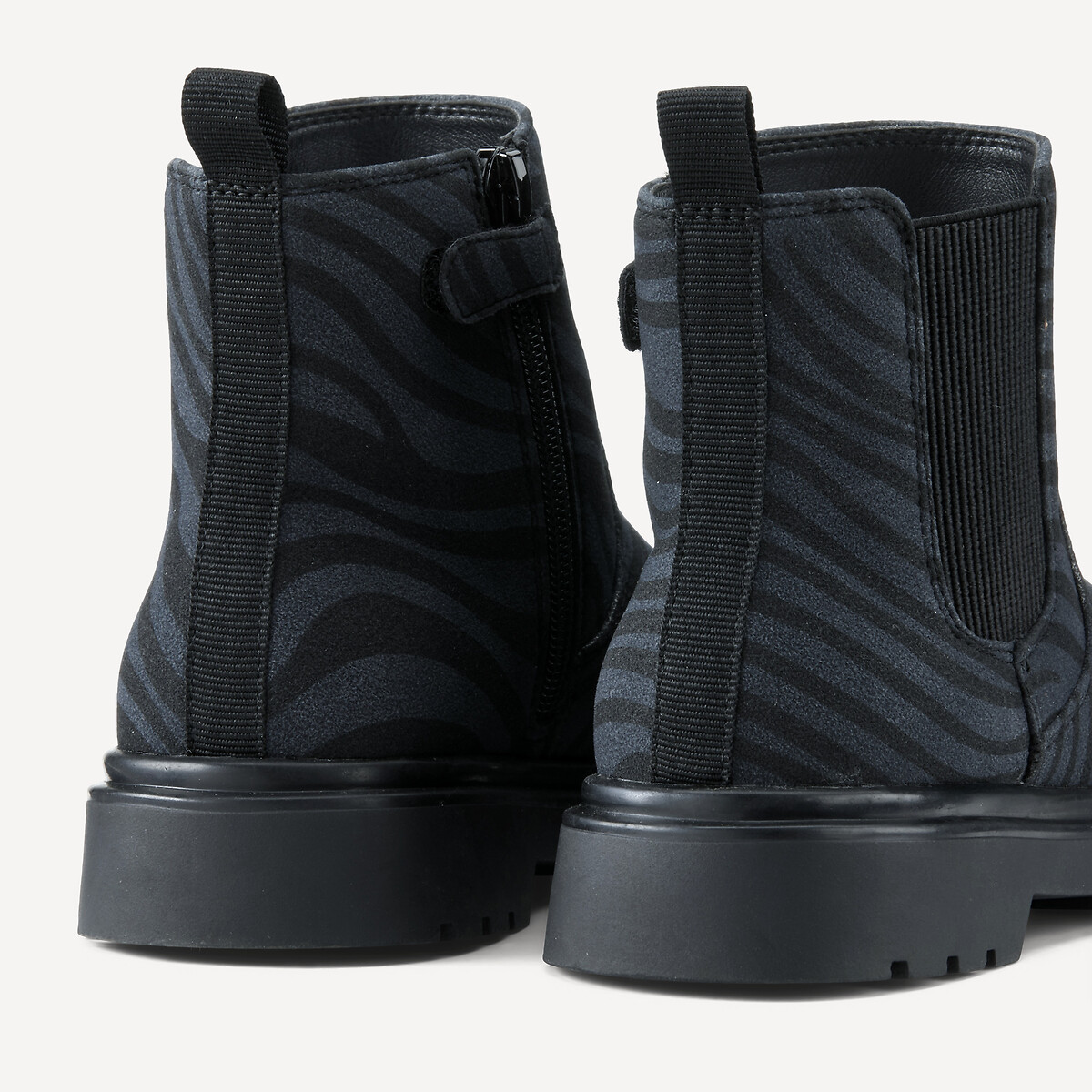 Bottines chelsea à imprimé zèbre zèbre, LA REDOUTE COLLECTIONS
