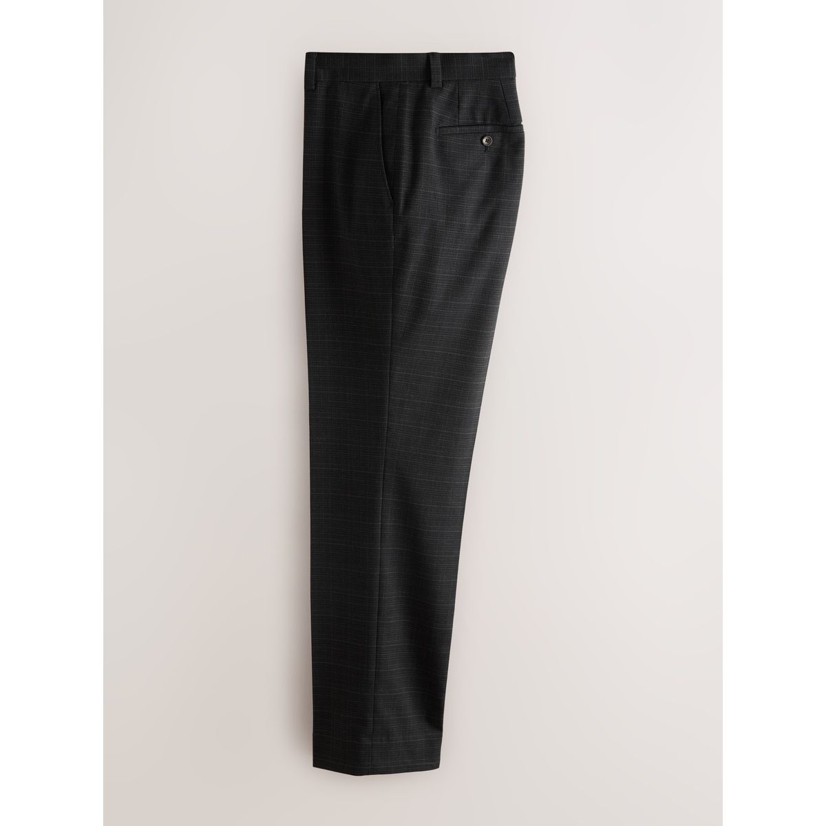 Pantalon habillé à carreaux texturé noir, NEXT