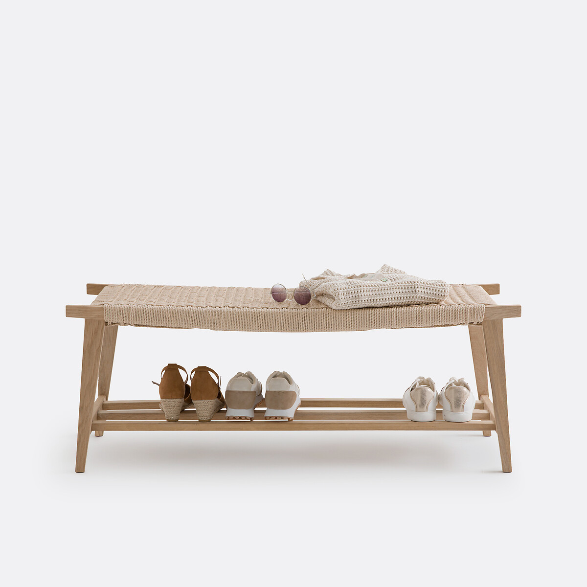 Banc chêne massif, Kioto beige, LA REDOUTE INTERIEURS