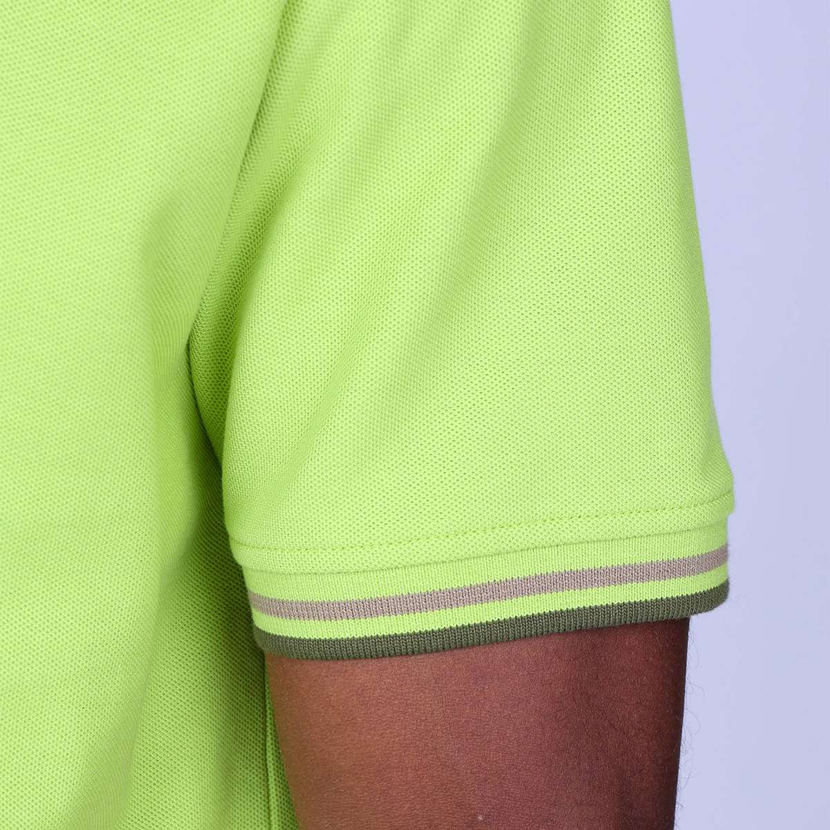Polo Edison vert acide, MISE AU GREEN