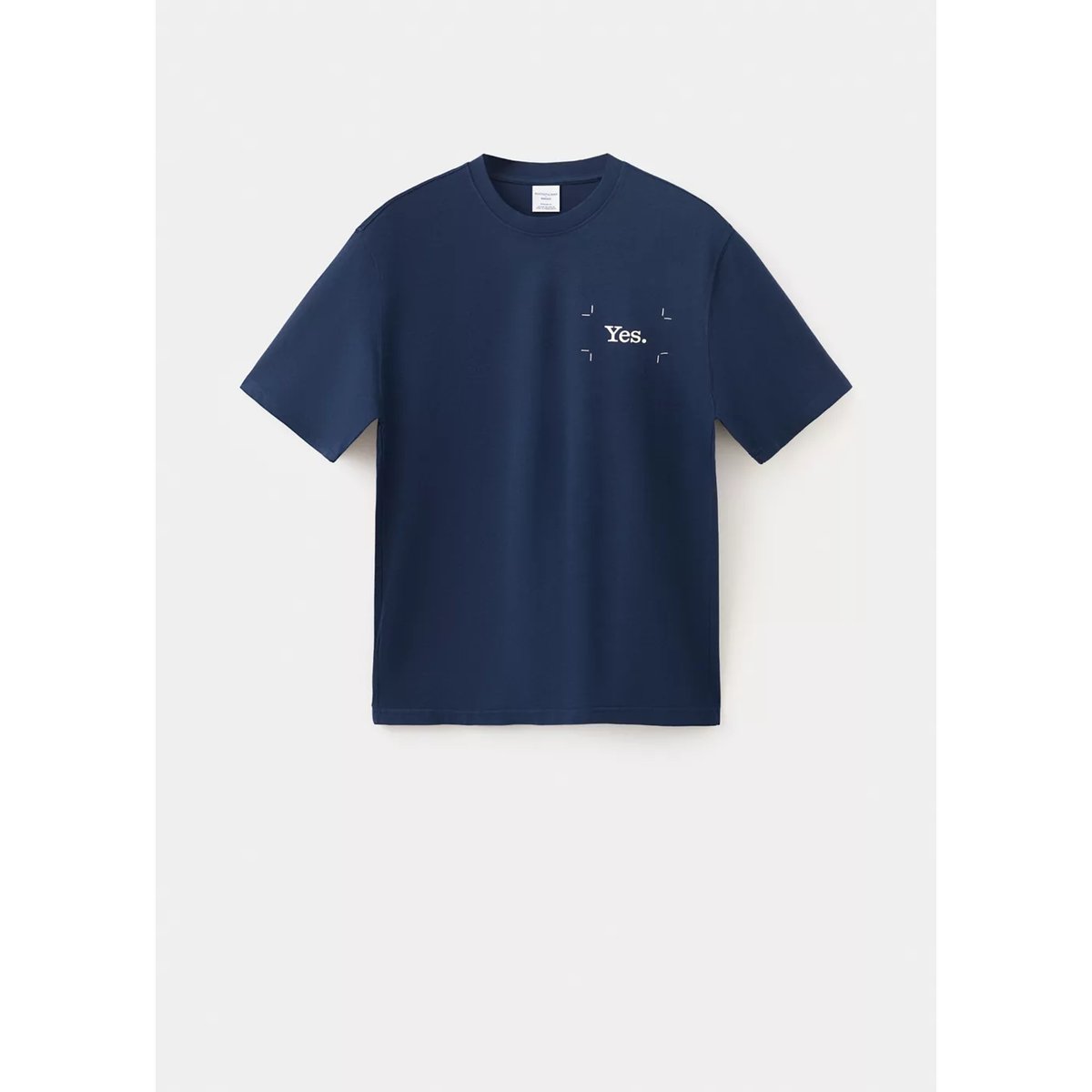 T-shirt 100 % coton imprimé bleu encre, MANGO MAN