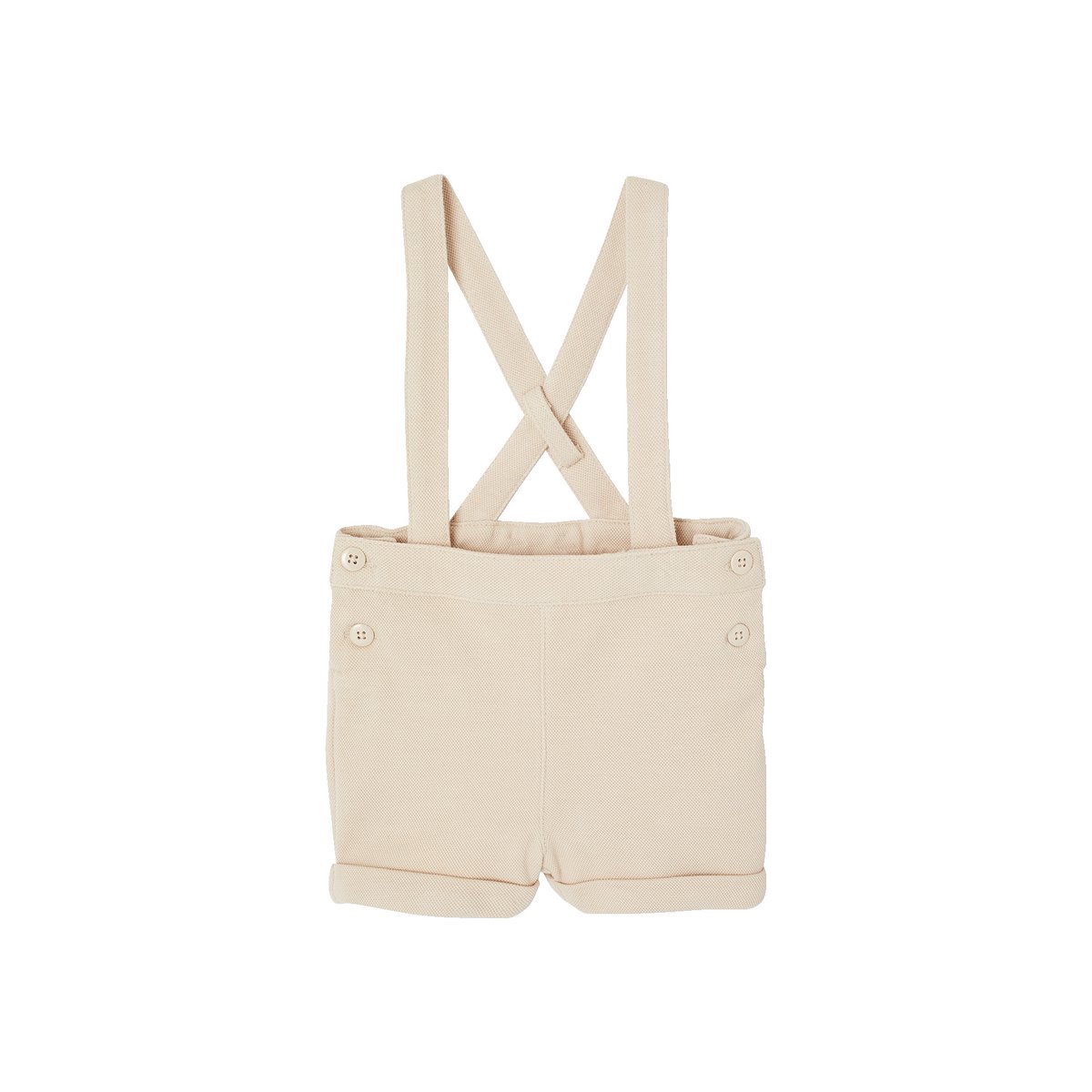 Ensemble bébé chemise et short cérémonie beige, VERTBAUDET