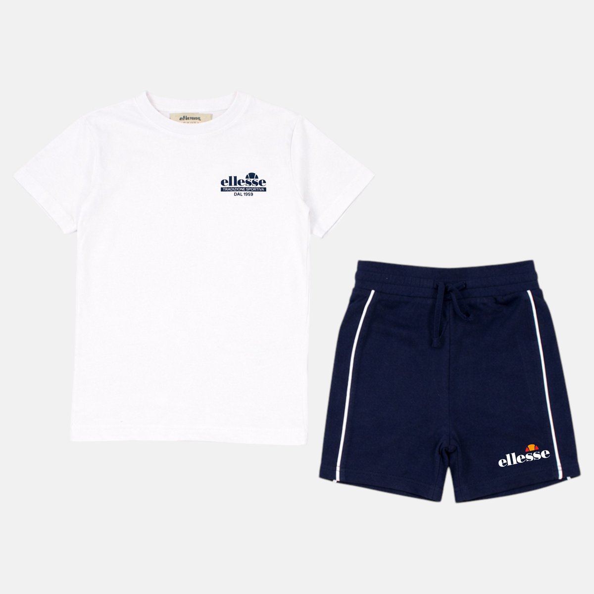 Lot de 2 t-shirts manches courtes et short SUMMER CAMP bleu marine, ELLESSE