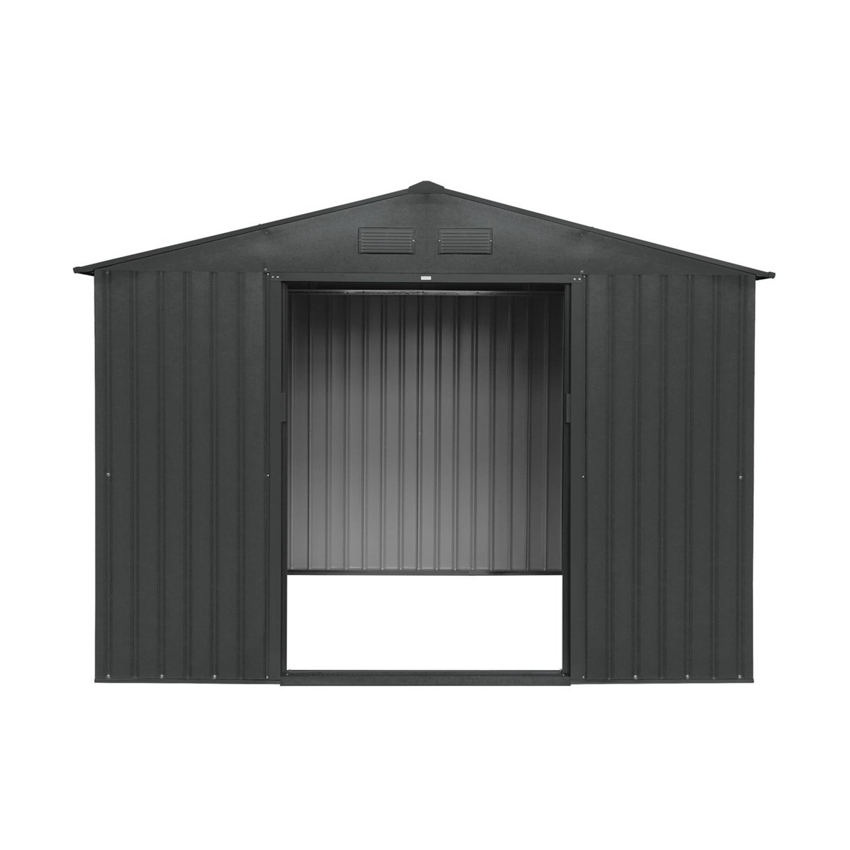 Abri de jardin métal 5,29m² avec kit d'ancrage FERRAIN anthracite, SWEEEK