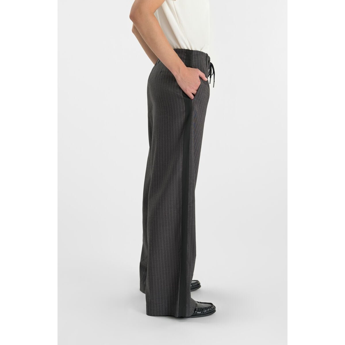 Pantalon loose, large LILOU grey, LE TEMPS DES CERISES