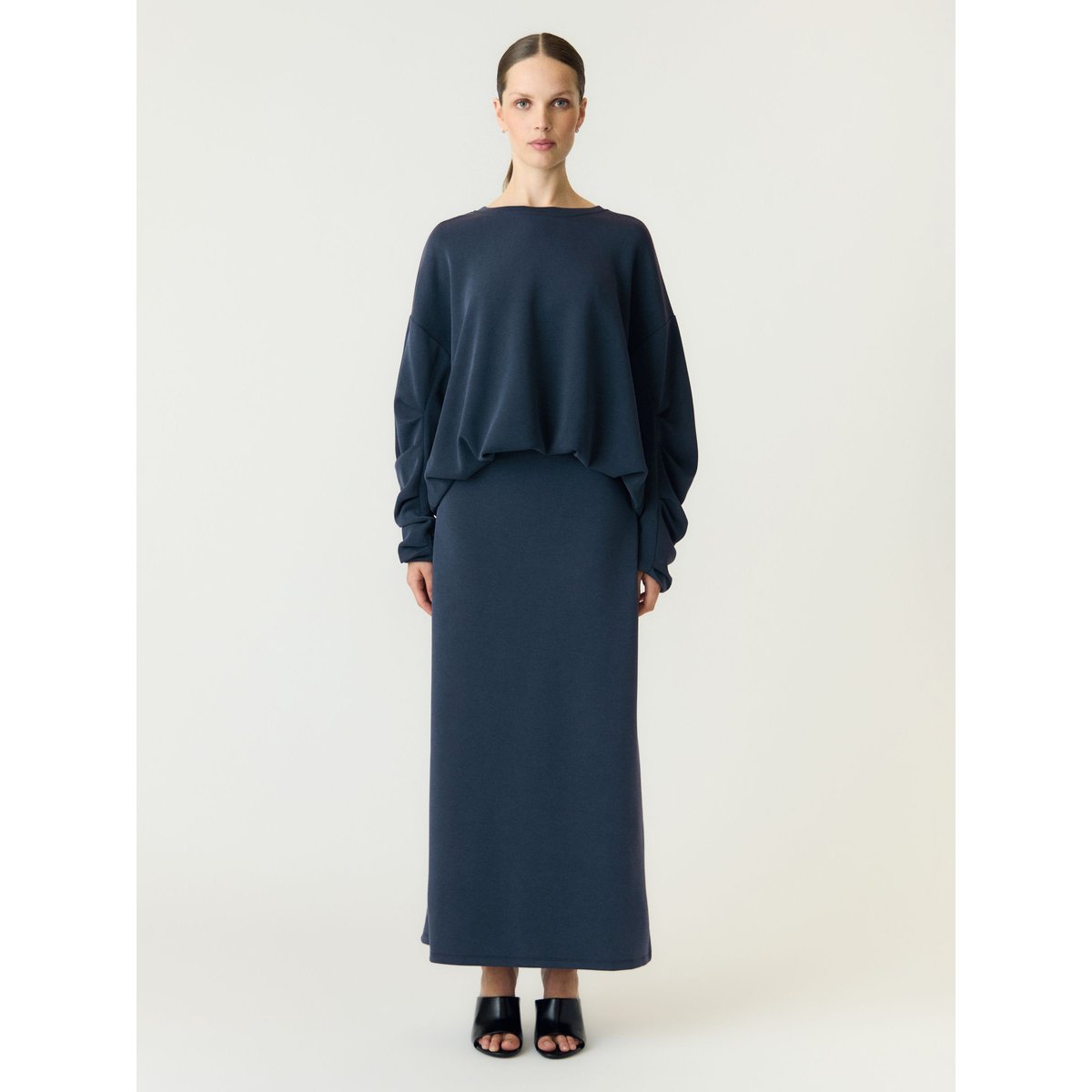 Jupe Longue bleu - navy blazer1, YAS
