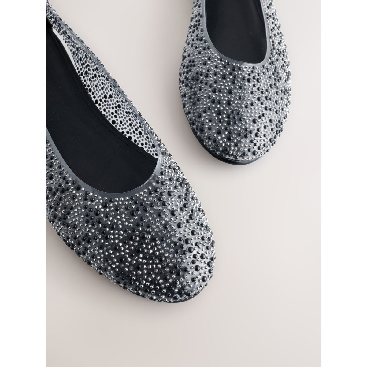 Ballerines en vinyle forever comfort® noir, NEXT