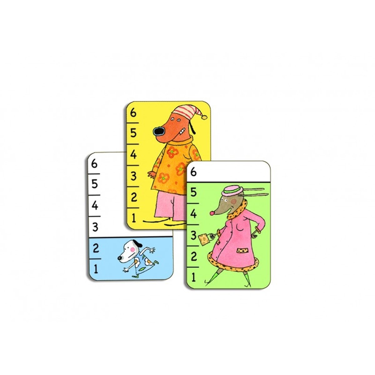 Jeu de Cartes- Bata Waf - Jeu de bataille multicolore, DJECO