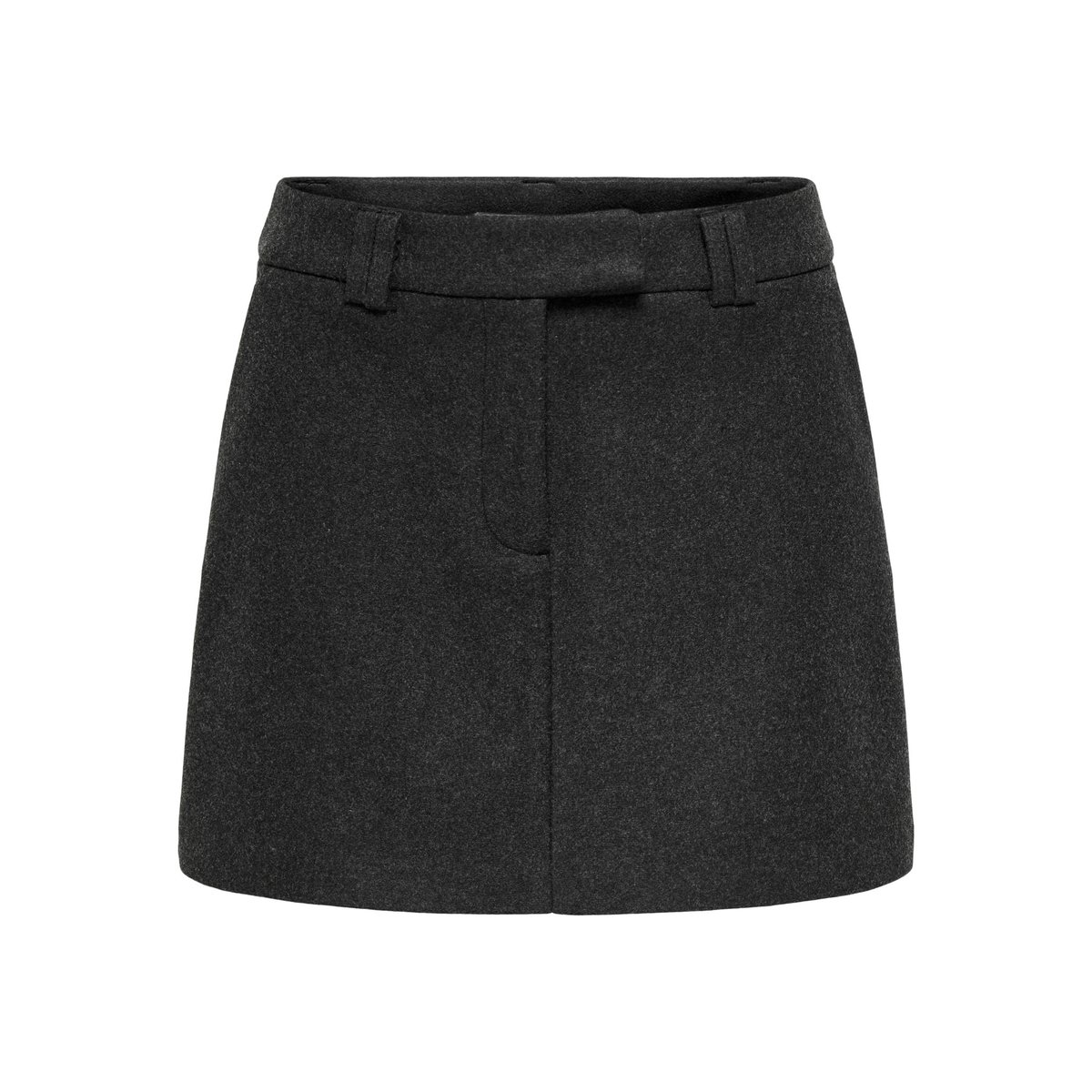 Jupe Courte dark grey melange, ONLY