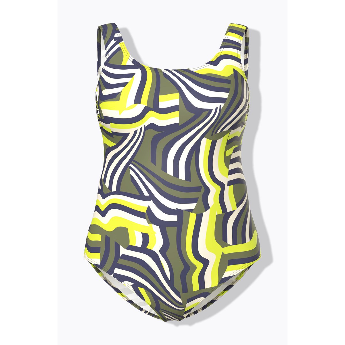 Maillot de bain sans bonnets souples vert olive, ULLA POPKEN