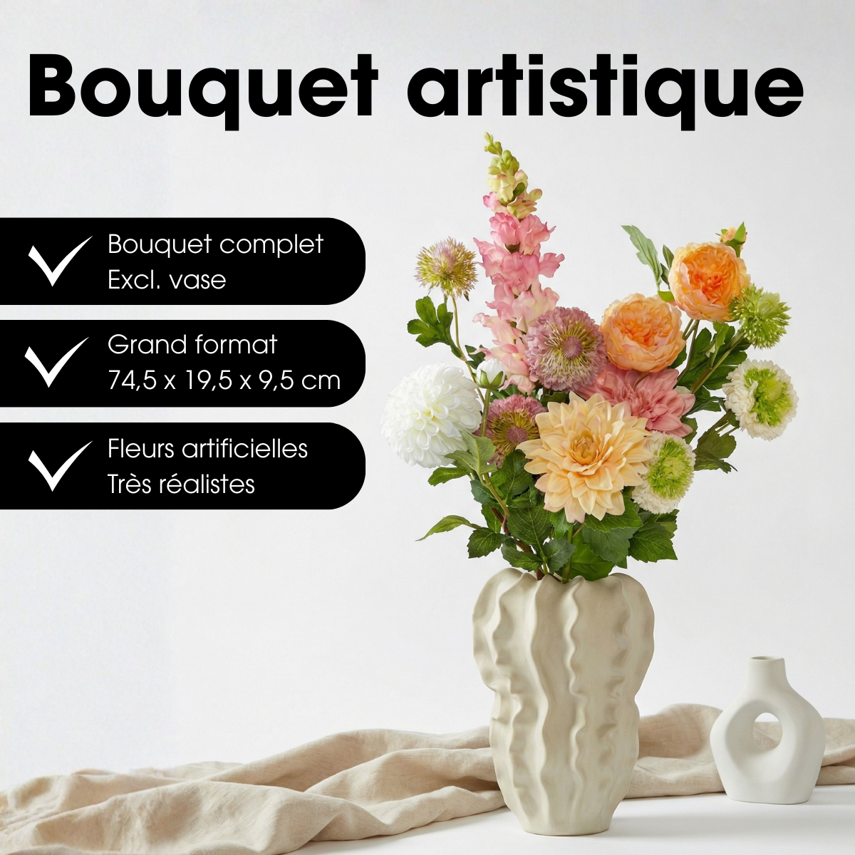 Fleur artificielle JEAN vert, MICA DECORATIONS