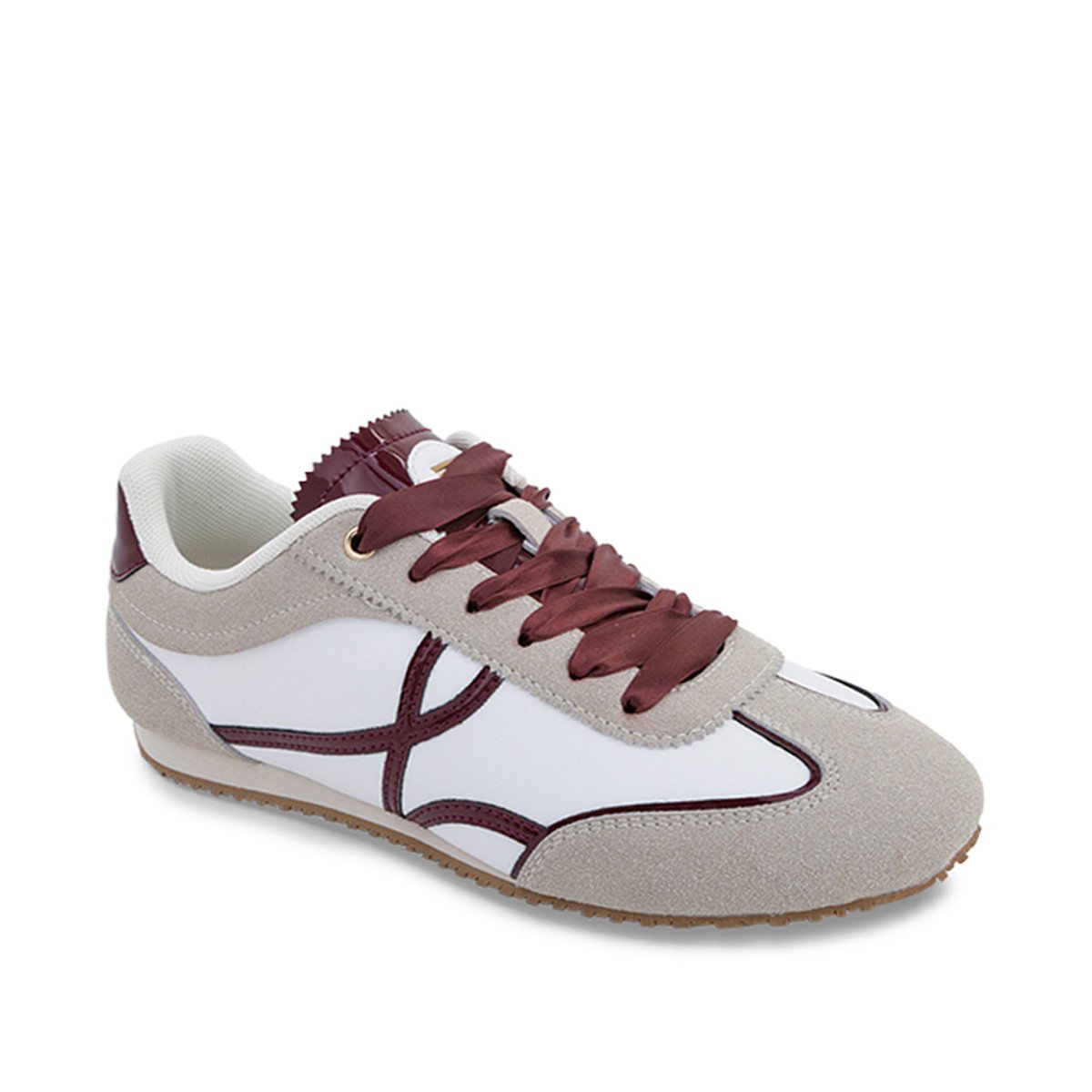 Baskets basses à lacets ALBA beige clair, LES TROPEZIENNES PAR M.BELARBI