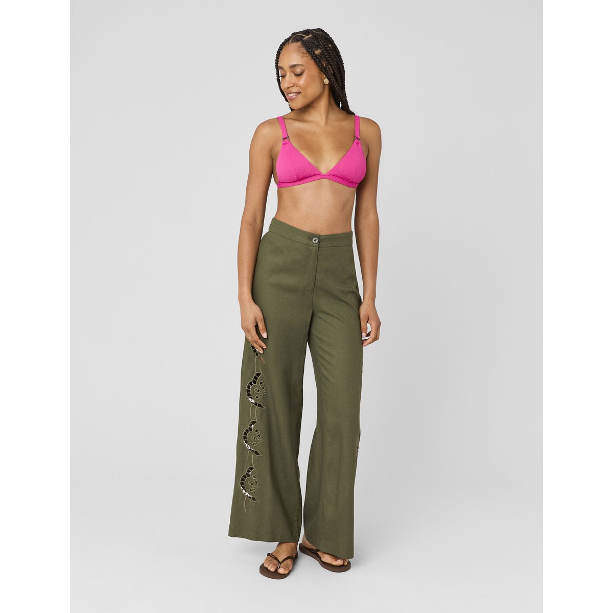 Bas de maillot de bain rose, BZB