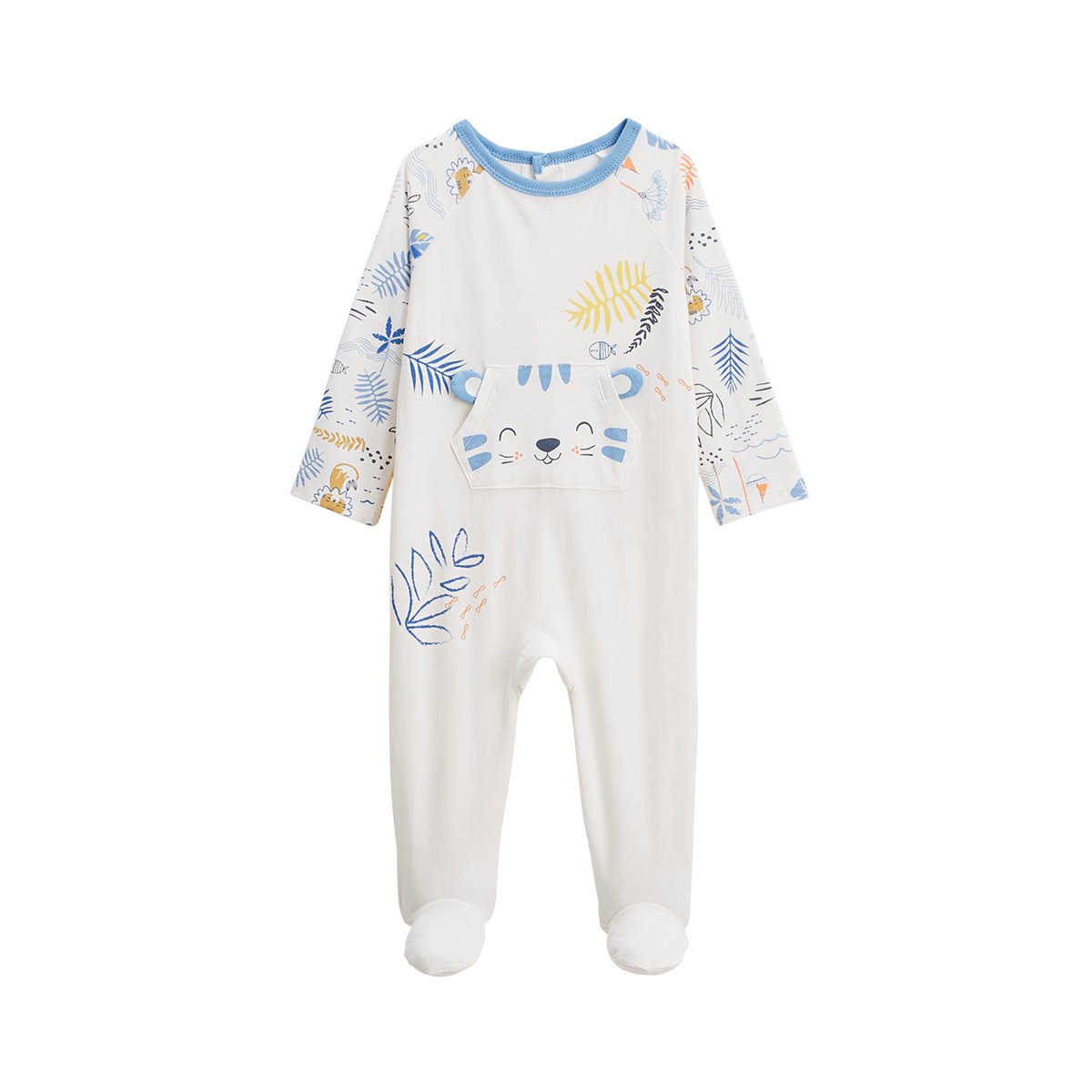 Pyjama bébé Biscarosse ecru, PETIT BEGUIN