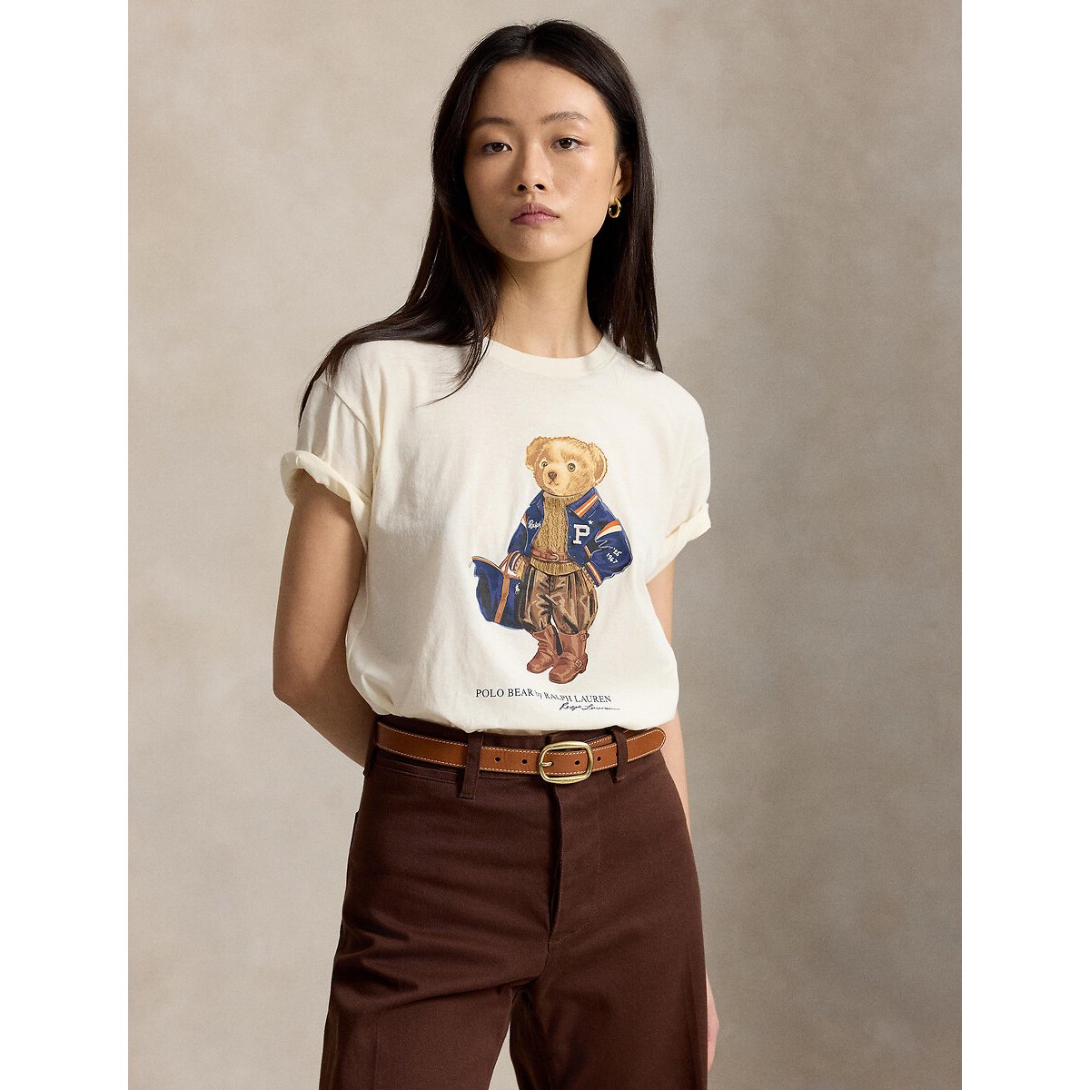 Polo Bear Short Sleeve T-Shirt ecru , POLO RALPH LAUREN