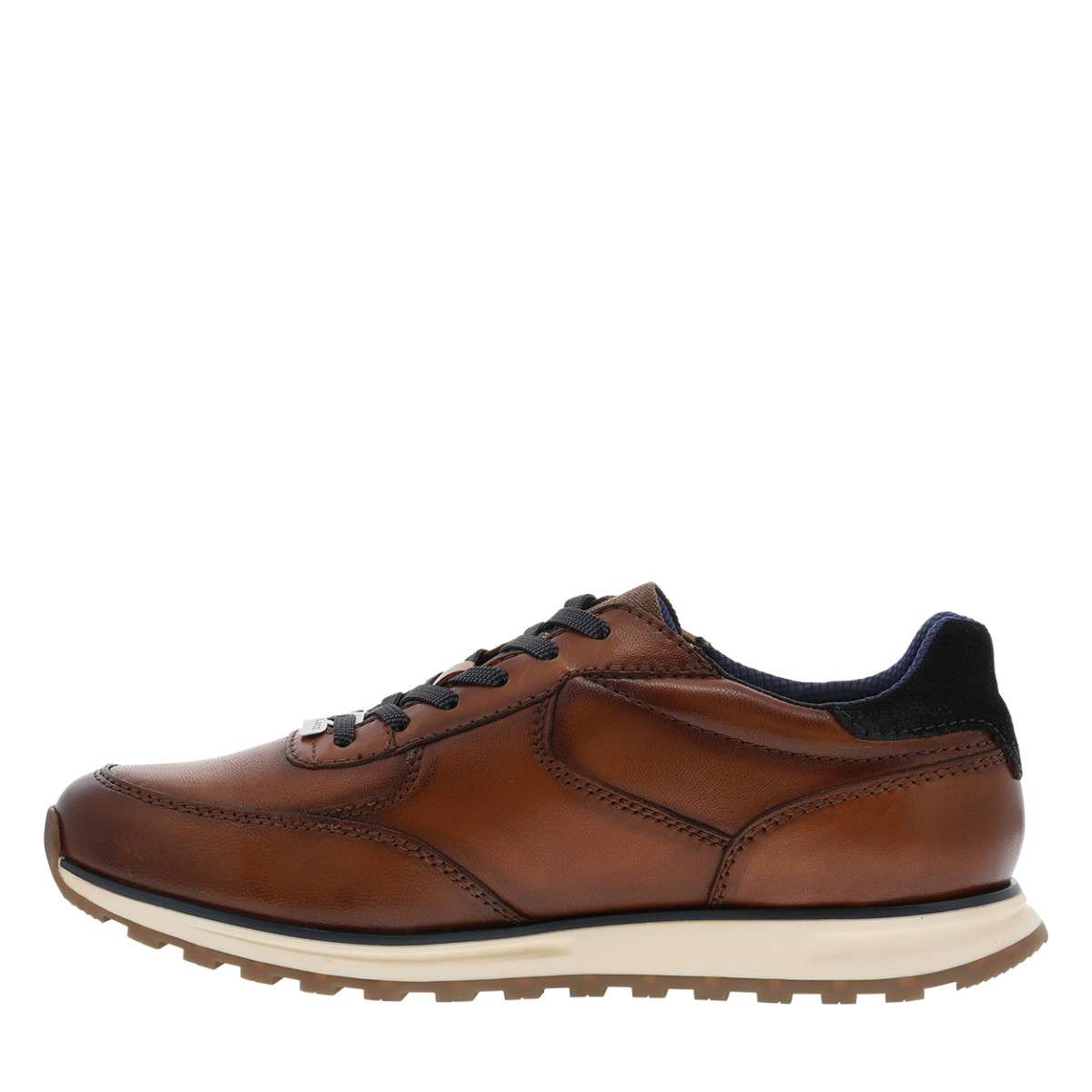 Sneakers talon plat marron, BUGATTI