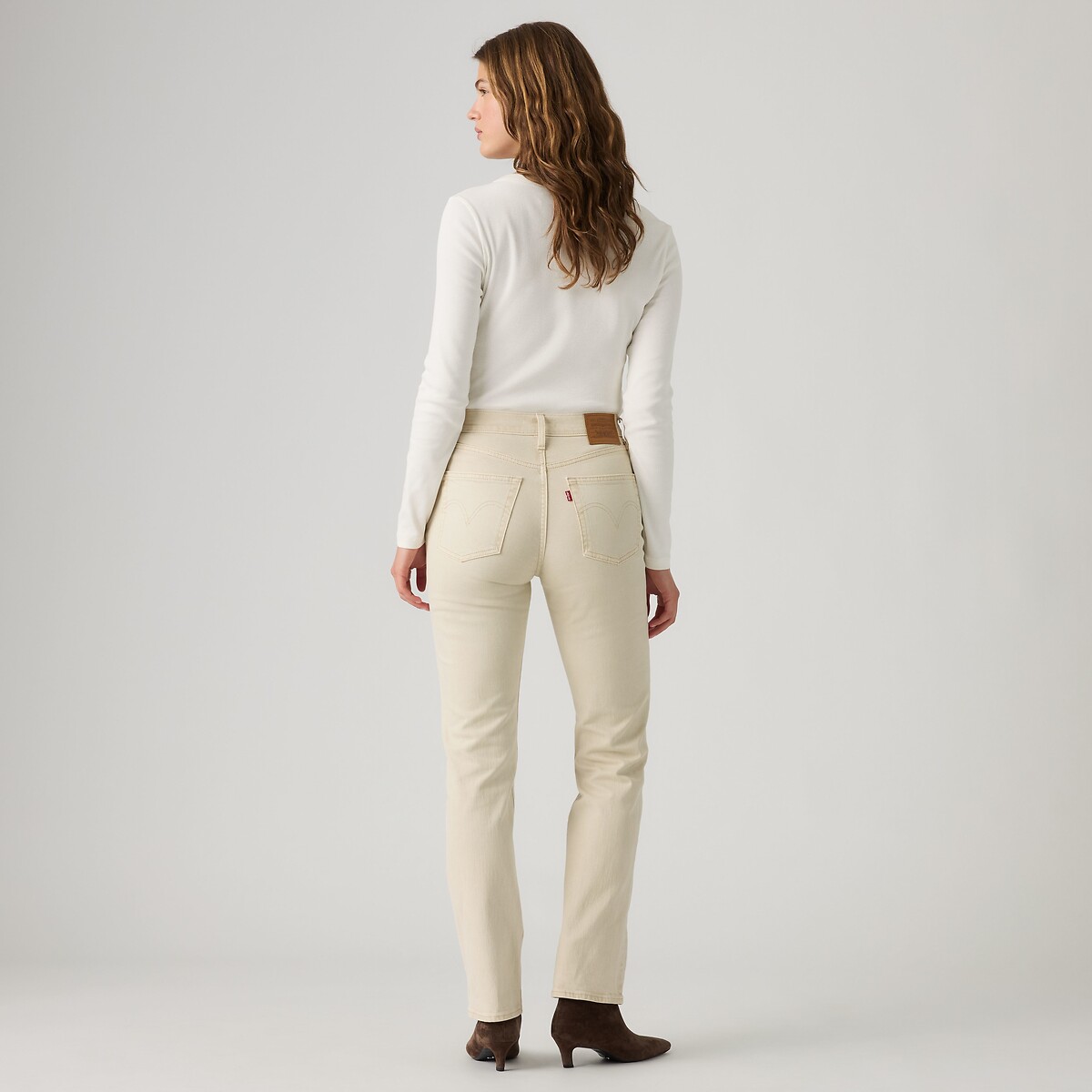 Pantalon Ribcage slim ecru, LEVI'S
