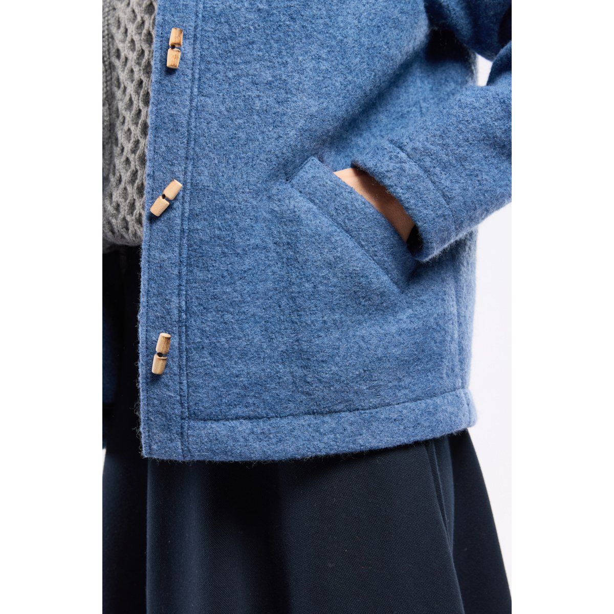 Veste boutonnée - laine bouillie obscur, ARMOR-LUX