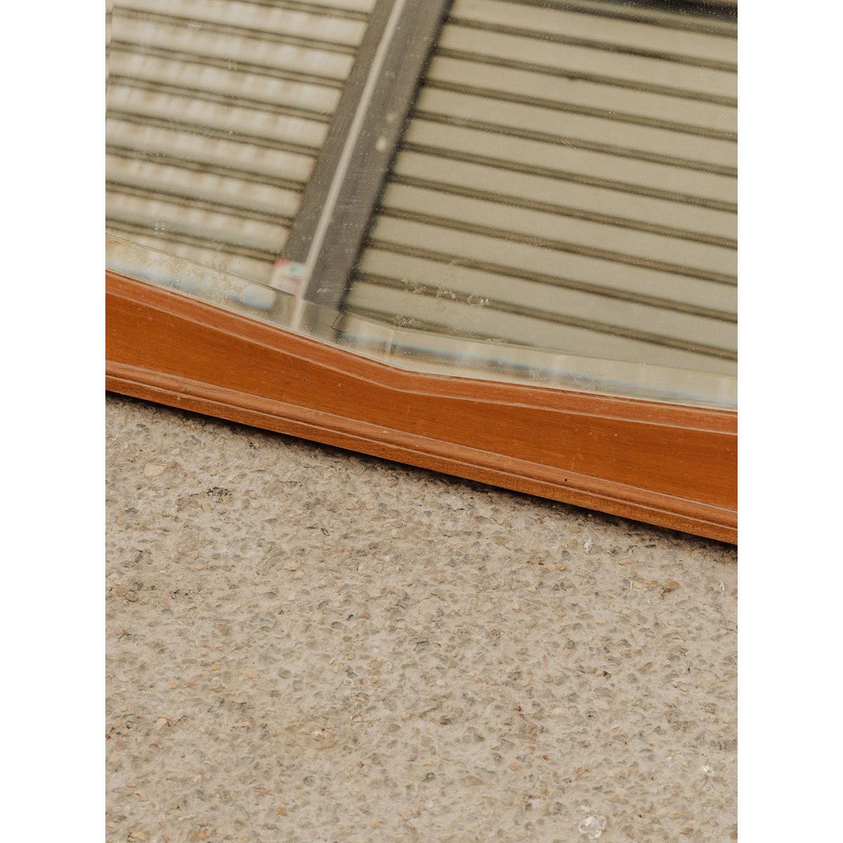 Miroir Art déco en bois Igor N°1019 - Bon état bois foncé, DEBONGOUT