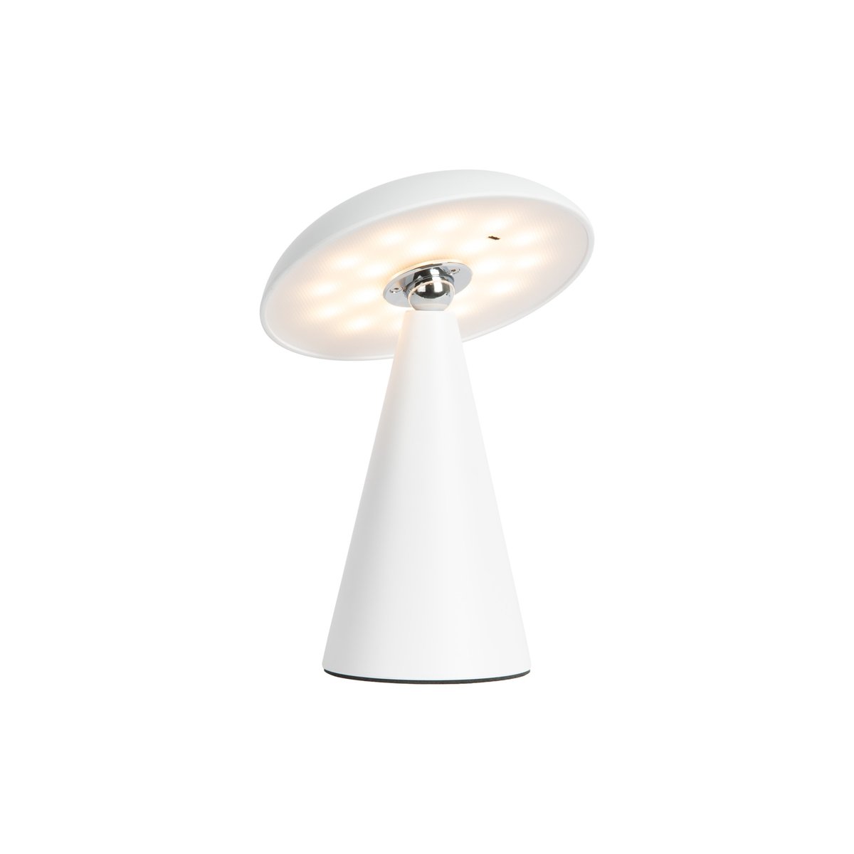 Lampe De Table Mélamine PHOEBE blanc, LEITMOTIV