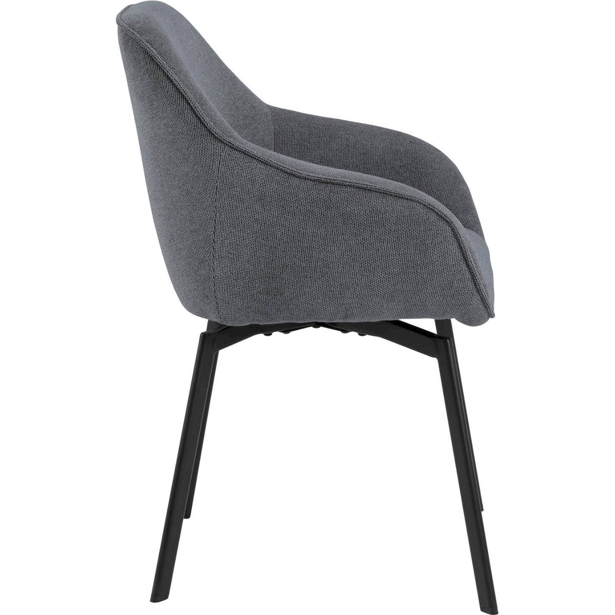 Chaise pivotante MAPPLER avec accoudoirs anthracite, RECOLLECTION