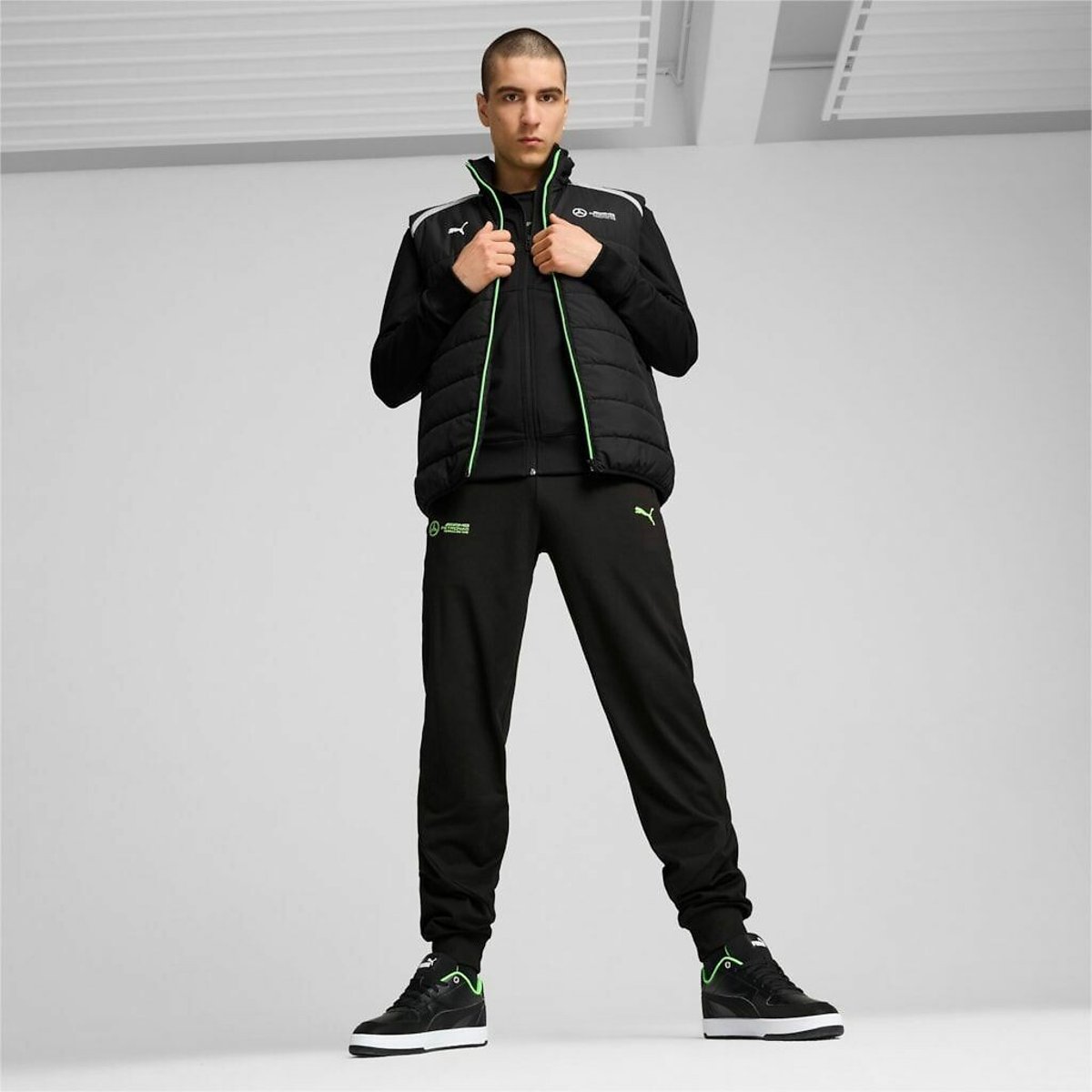 Doudoune sans manches Mercedes noir, PUMA