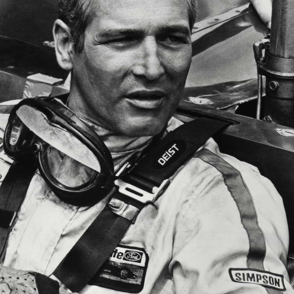 Photo célébrité Paul Newman Indianapolis tableau alu dibond, HEXOA