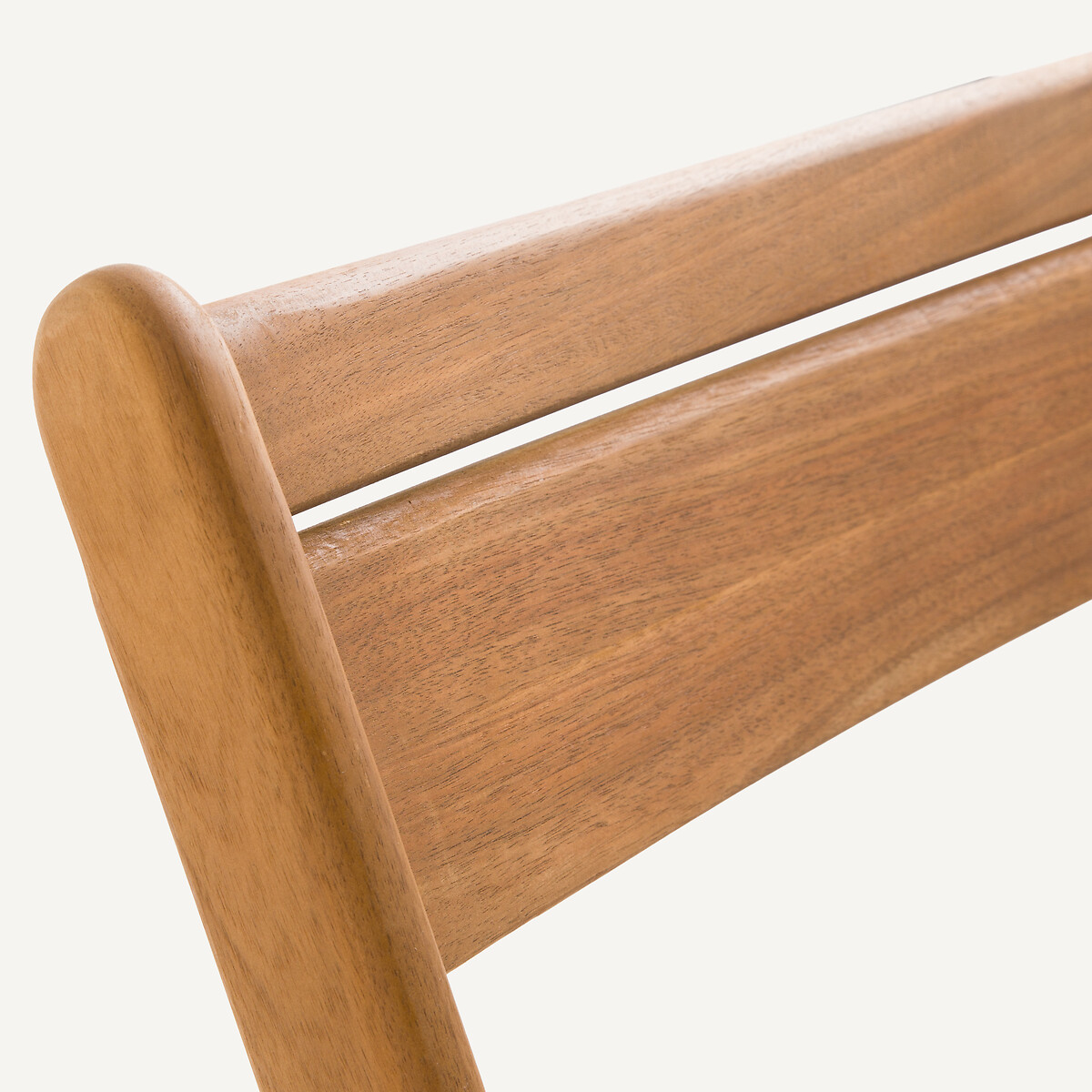 Lot de 2 chaises de jardin pliantes, en acacia massif, RIPLI naturel, AM.PM