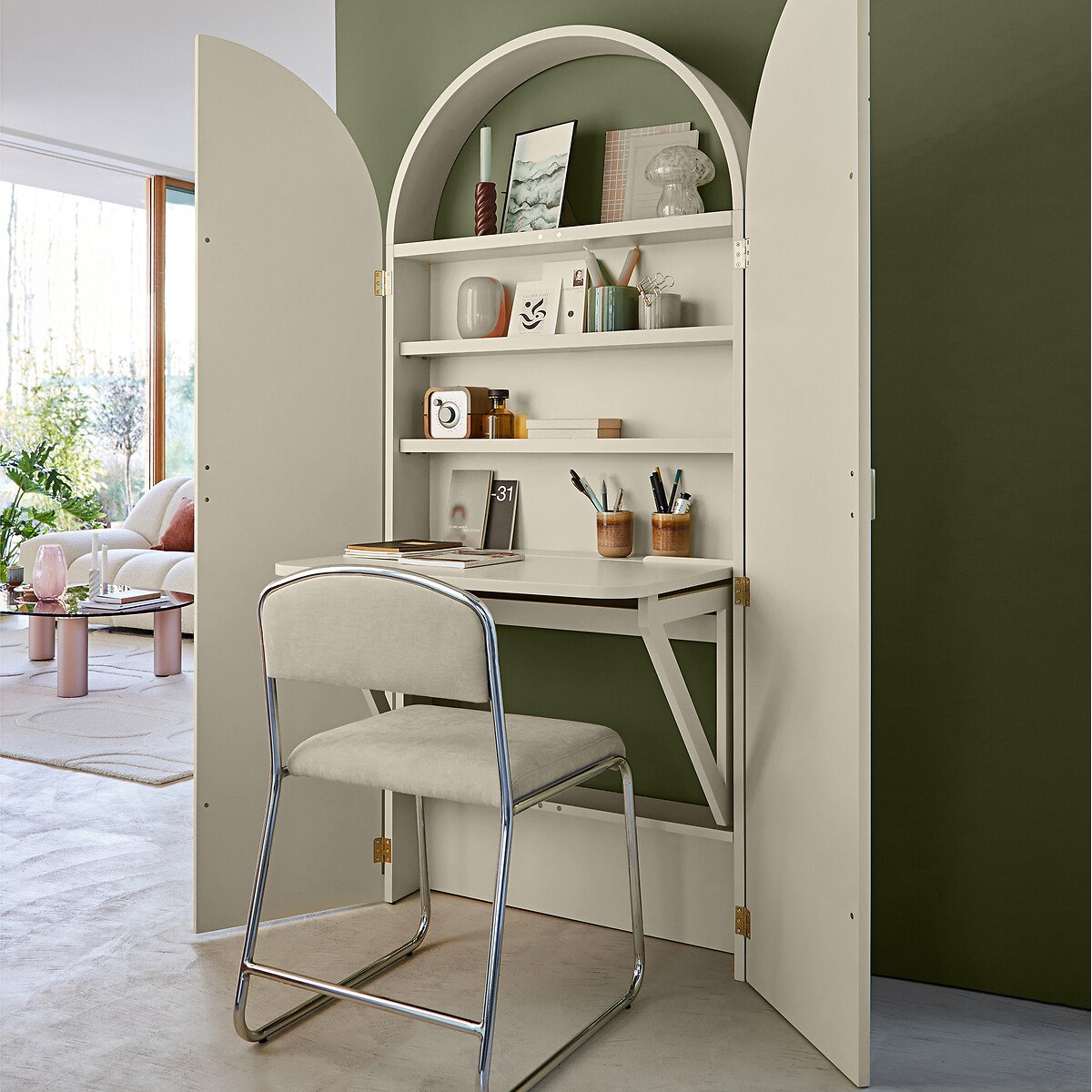 Schreibtischschrank Darla elfenbein, LA REDOUTE INTERIEURS
