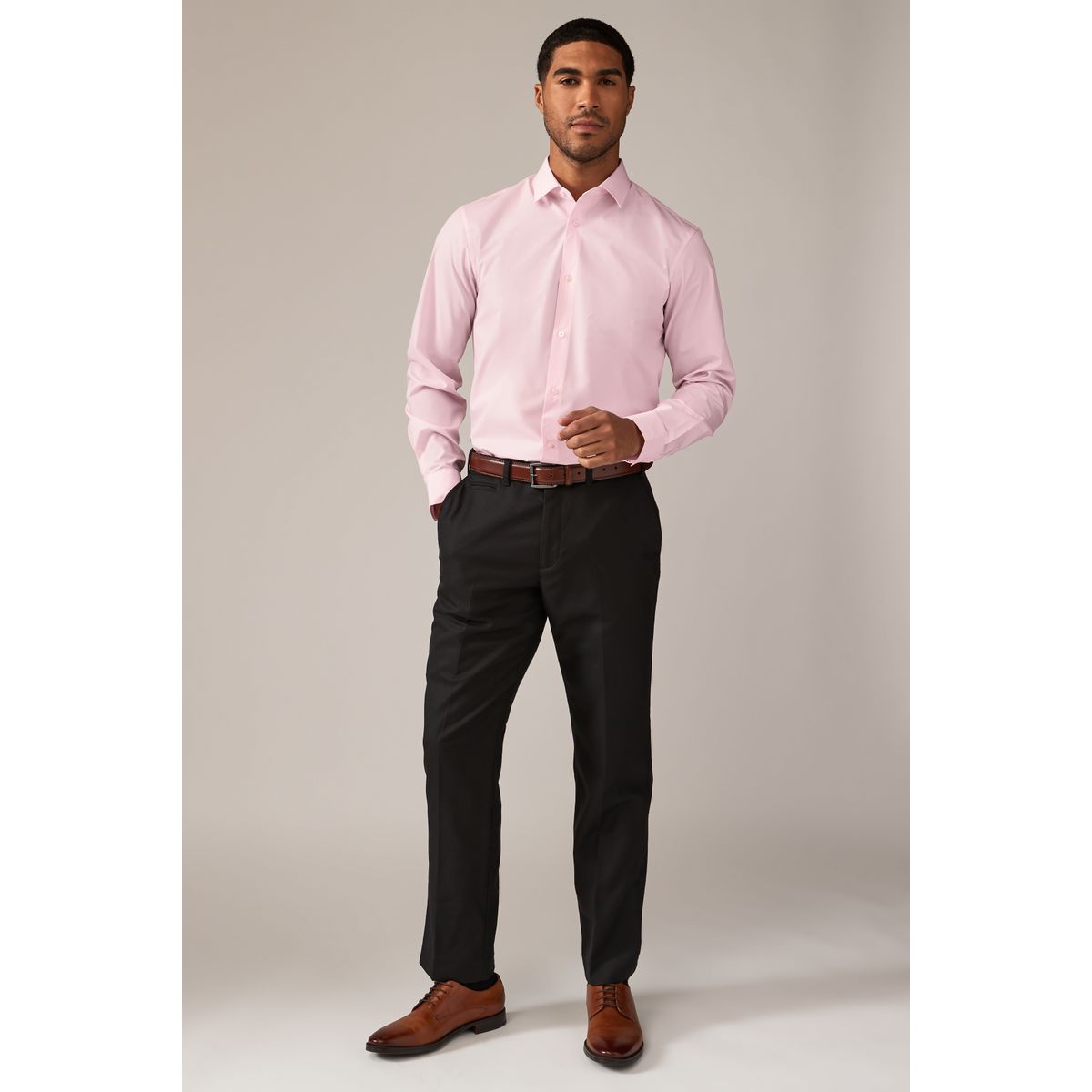 Chemise à poignets simples, lot de 2 rose/bleu, NEXT