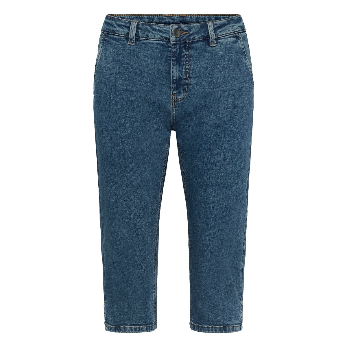 Pantalon casual bleu medium vintage blue wash, CULTURE